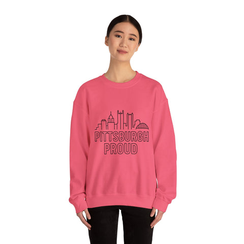 Pittsburgh Proud - Heavy Blend™ Crewneck Sweatshirt Sweatshirt - YinzerShop