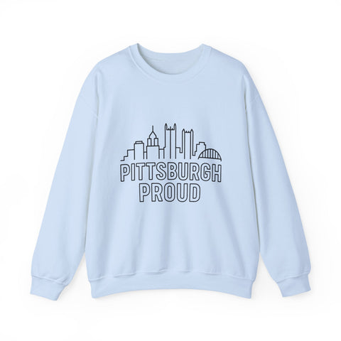 Pittsburgh Proud - Heavy Blend™ Crewneck Sweatshirt Sweatshirt - YinzerShop