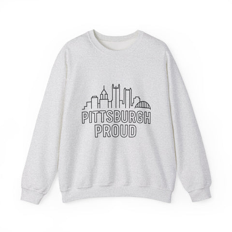 Pittsburgh Proud - Heavy Blend™ Crewneck Sweatshirt Sweatshirt - YinzerShop