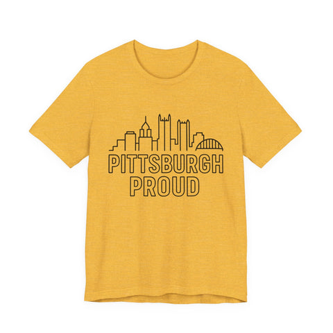 Pittsburgh Proud - Unisex Jersey Short Sleeve Tee T-Shirt - YinzerShop