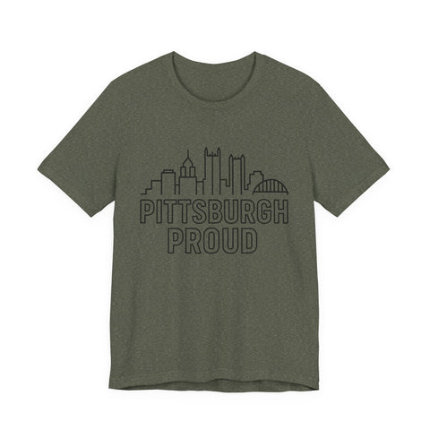 Pittsburgh Proud - Unisex Jersey Short Sleeve Tee T-Shirt - YinzerShop