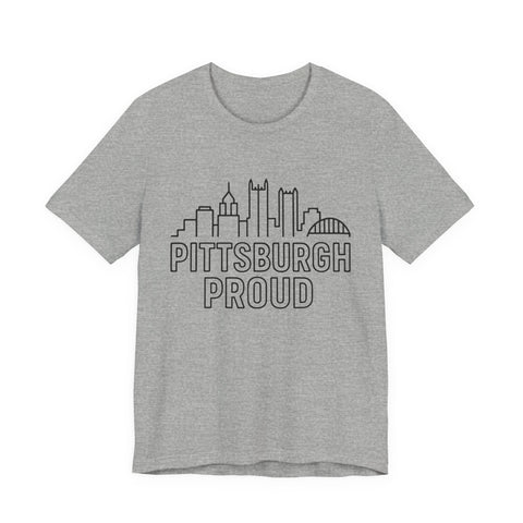 Pittsburgh Proud - Unisex Jersey Short Sleeve Tee T-Shirt - YinzerShop
