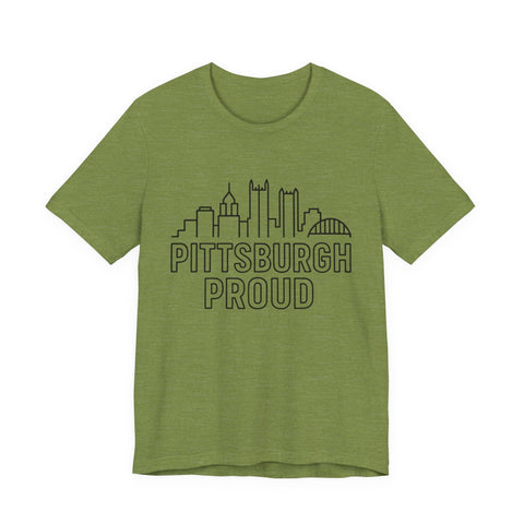 Pittsburgh Proud - Unisex Jersey Short Sleeve Tee T-Shirt - YinzerShop