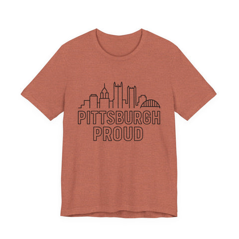 Pittsburgh Proud - Unisex Jersey Short Sleeve Tee T-Shirt - YinzerShop