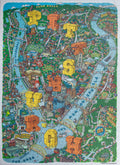 Pittsburgh Puzzle - 1000 Piece Jigsaw Featuring Mario Zucca Art | Urban Steel City Challenge Jigsaw Puzzles - YinzerShop