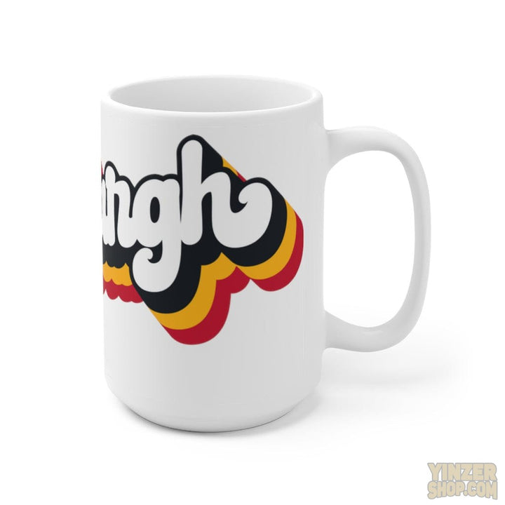 Pittsburgh Retro Design Ceramic Coffee Mug 15oz Mug Printify   