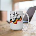 Pittsburgh Retro Design Ceramic Coffee Mug 15oz Mug Printify   
