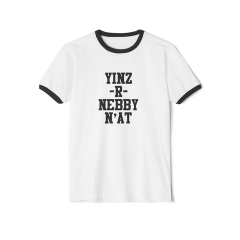 Pittsburgh Ringer T-Shirt - Yinz R Nebby, N'at Classic Fit Cotton Tee T-Shirt - YinzerShop