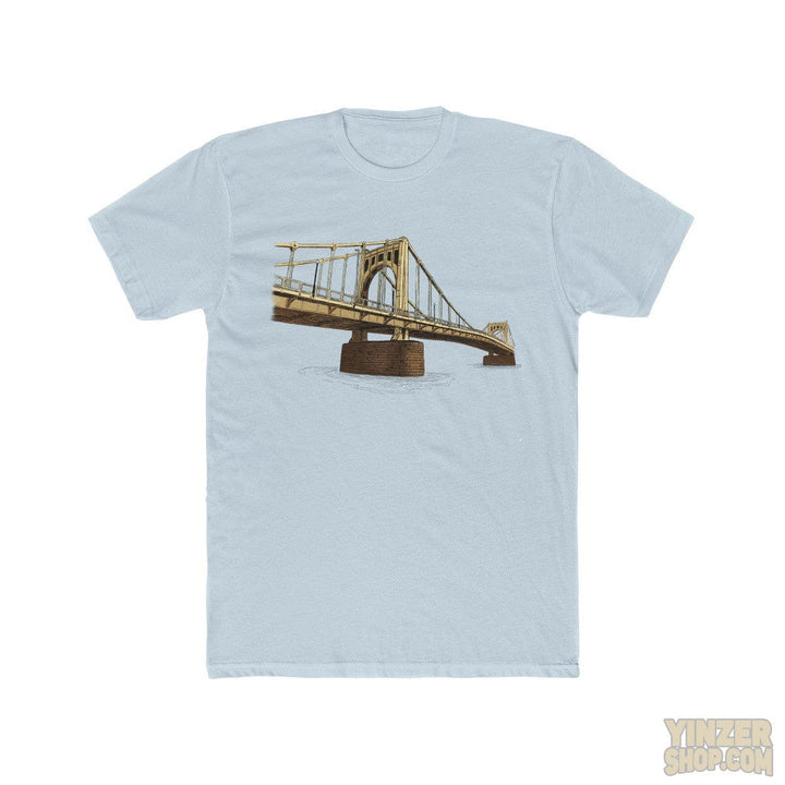 Pittsburgh Roberto Clemente Bridge T-Shirt T-Shirt Printify Solid Light Blue S 