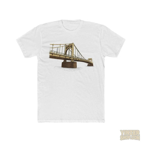 Pittsburgh Roberto Clemente Bridge T-Shirt T-Shirt Printify Solid White S 