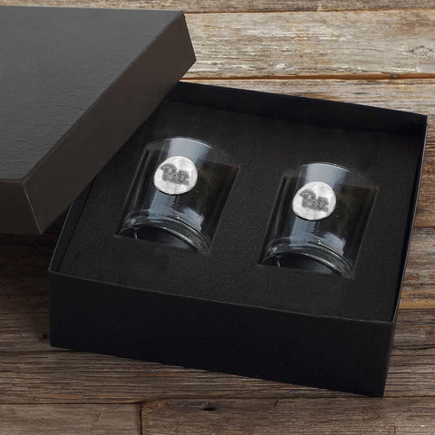 Pittsburgh Rocks Glass Set – 2-Piece Whiskey Glass Set with Handcrafted Medallion Glass Set - YinzerShop