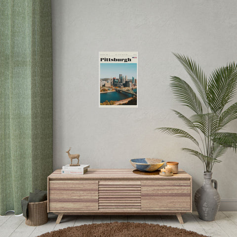 Pittsburgh Rolled Poster – Urban Decor Print on Archival Fine Art Paper Poster - YinzerShop
