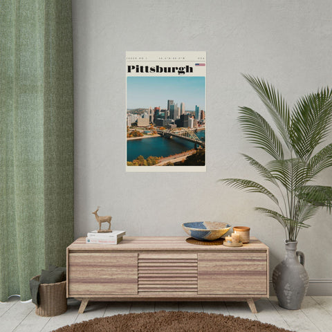 Pittsburgh Rolled Poster – Urban Decor Print on Archival Fine Art Paper Poster - YinzerShop