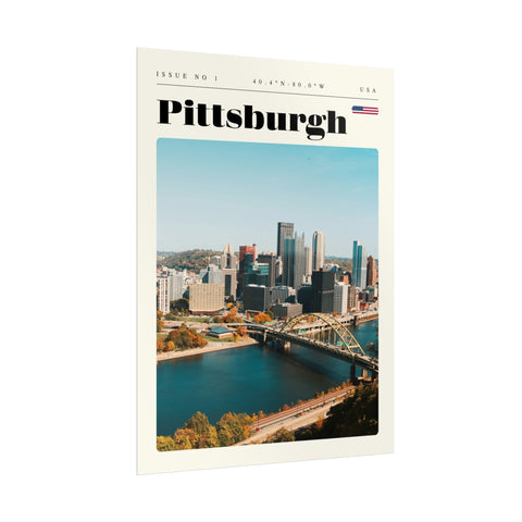 Pittsburgh Rolled Poster – Urban Decor Print on Archival Fine Art Paper Poster - YinzerShop