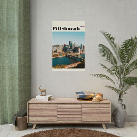 Pittsburgh Rolled Poster – Urban Decor Print on Archival Fine Art Paper Poster - YinzerShop