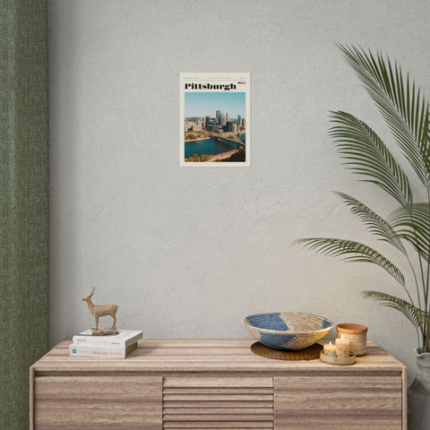 Pittsburgh Rolled Poster – Urban Decor Print on Archival Fine Art Paper Poster - YinzerShop