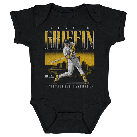 Pittsburgh Skyline Bodysuit - Konnor Griffin Baby Bodysuit, Soft Cotton, Midweight Infant Wear Baby Onesie - YinzerShop