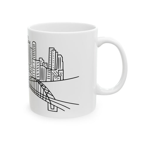 Pittsburgh Skyline - Coffee Mugs (11oz, 15oz) Mug - YinzerShop