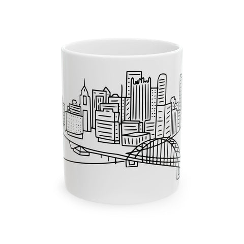 Pittsburgh Skyline - Coffee Mugs (11oz, 15oz) Mug - YinzerShop