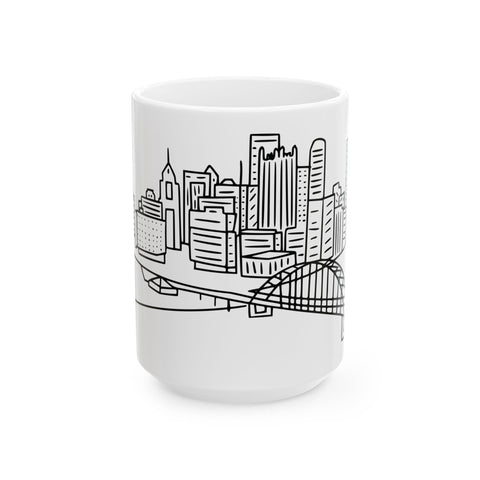 Pittsburgh Skyline - Coffee Mugs (11oz, 15oz) Mug - YinzerShop