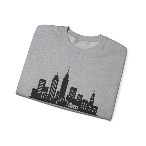 Pittsburgh Skyline Graphic - Heavy Blend™ Crewneck Sweatshirt Sweatshirt - YinzerShop