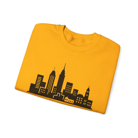 Pittsburgh Skyline Graphic - Heavy Blend™ Crewneck Sweatshirt Sweatshirt - YinzerShop