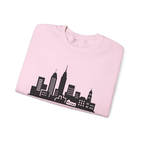 Pittsburgh Skyline Graphic - Heavy Blend™ Crewneck Sweatshirt Sweatshirt - YinzerShop