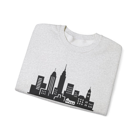 Pittsburgh Skyline Graphic - Heavy Blend™ Crewneck Sweatshirt Sweatshirt - YinzerShop