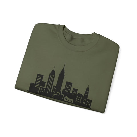 Pittsburgh Skyline Graphic - Heavy Blend™ Crewneck Sweatshirt Sweatshirt - YinzerShop