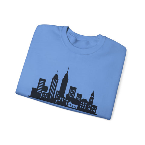 Pittsburgh Skyline Graphic - Heavy Blend™ Crewneck Sweatshirt Sweatshirt - YinzerShop