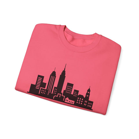 Pittsburgh Skyline Graphic - Heavy Blend™ Crewneck Sweatshirt Sweatshirt - YinzerShop