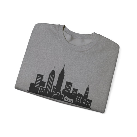 Pittsburgh Skyline Graphic - Heavy Blend™ Crewneck Sweatshirt Sweatshirt - YinzerShop