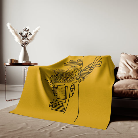 Pittsburgh Skyline Sweatshirt Blanket Home Decor - YinzerShop