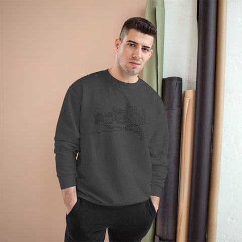 Pittsburgh Skyline Sweatshirt – Crewneck, Cotton Polyester Blend, Eco Friendly Streetwear Sweatshirt - YinzerShop