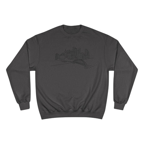 Pittsburgh Skyline Sweatshirt – Crewneck, Cotton Polyester Blend, Eco Friendly Streetwear Sweatshirt - YinzerShop