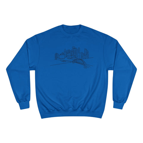 Pittsburgh Skyline Sweatshirt – Crewneck, Cotton Polyester Blend, Eco Friendly Streetwear Sweatshirt - YinzerShop