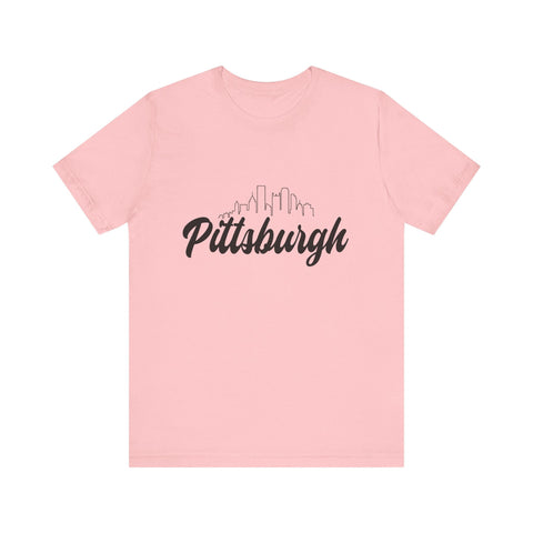 Pittsburgh Skyline T-Shirt - Unisex bella+canvas 3001 Jersey Short Sleeve Tee T-Shirt - YinzerShop