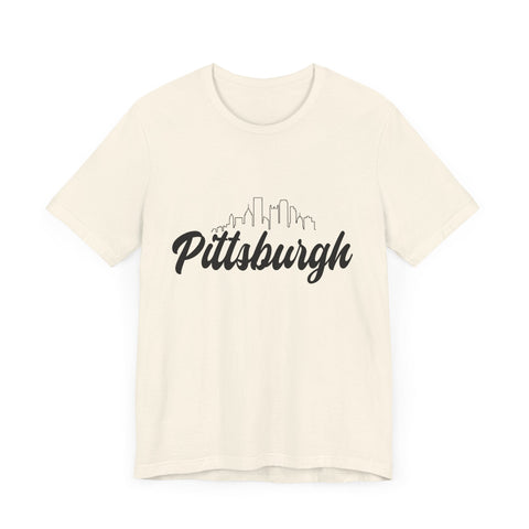 Pittsburgh Skyline T-Shirt - Unisex bella+canvas 3001 Jersey Short Sleeve Tee T-Shirt - YinzerShop
