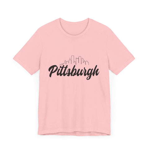 Pittsburgh Skyline T-Shirt - Unisex bella+canvas 3001 Jersey Short Sleeve Tee T-Shirt - YinzerShop