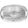 Pittsburgh Skyline Tray – Artisan Forged Luncheon Serving Tray with New Stadiums Design - YinzerShop