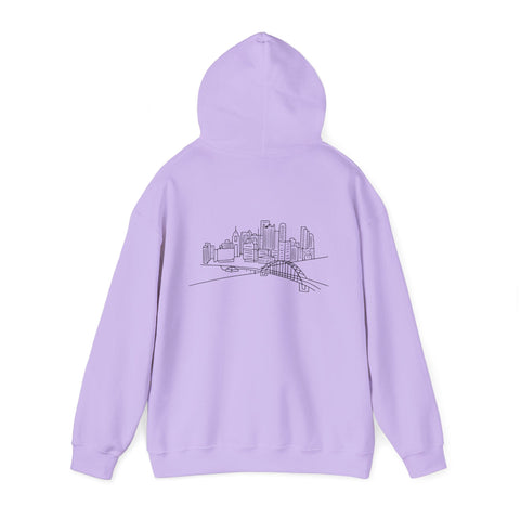 Pittsburgh Skyline Unisex Heavy Blend™ Hooded Sweatshirt Hoodie - YinzerShop
