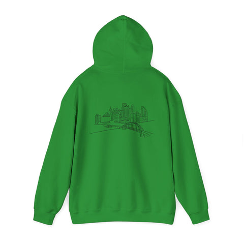 Pittsburgh Skyline Unisex Heavy Blend™ Hooded Sweatshirt Hoodie - YinzerShop