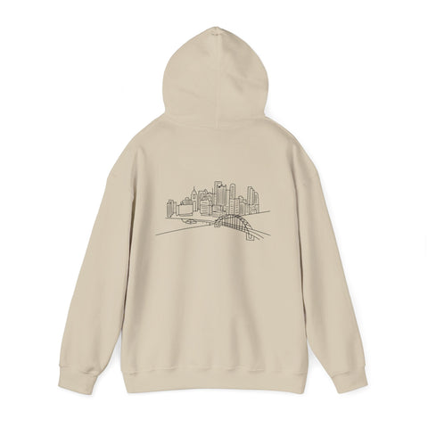 Pittsburgh Skyline Unisex Heavy Blend™ Hooded Sweatshirt Hoodie - YinzerShop
