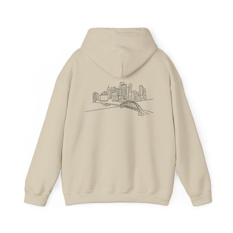 Pittsburgh Skyline Unisex Heavy Blend™ Hooded Sweatshirt Hoodie - YinzerShop