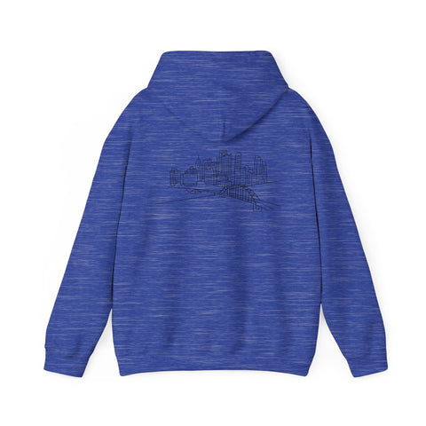 Pittsburgh Skyline Unisex Heavy Blend™ Hooded Sweatshirt Hoodie - YinzerShop