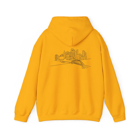 Pittsburgh Skyline Unisex Heavy Blend™ Hooded Sweatshirt Hoodie - YinzerShop