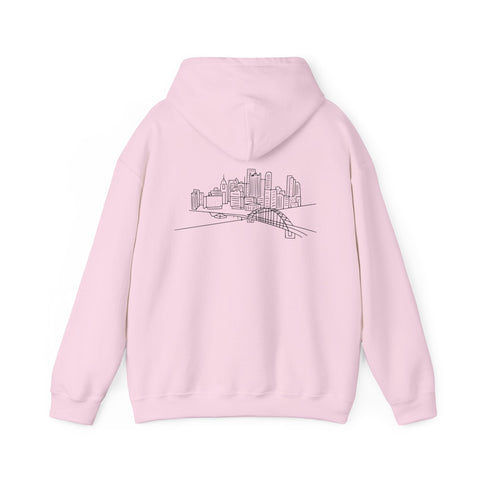 Pittsburgh Skyline Unisex Heavy Blend™ Hooded Sweatshirt Hoodie - YinzerShop
