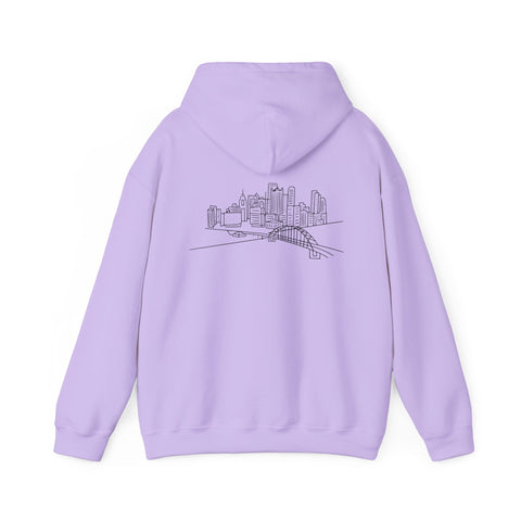 Pittsburgh Skyline Unisex Heavy Blend™ Hooded Sweatshirt Hoodie - YinzerShop