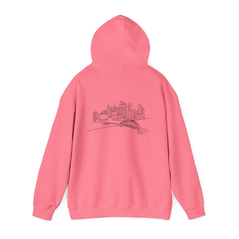 Pittsburgh Skyline Unisex Heavy Blend™ Hooded Sweatshirt Hoodie - YinzerShop