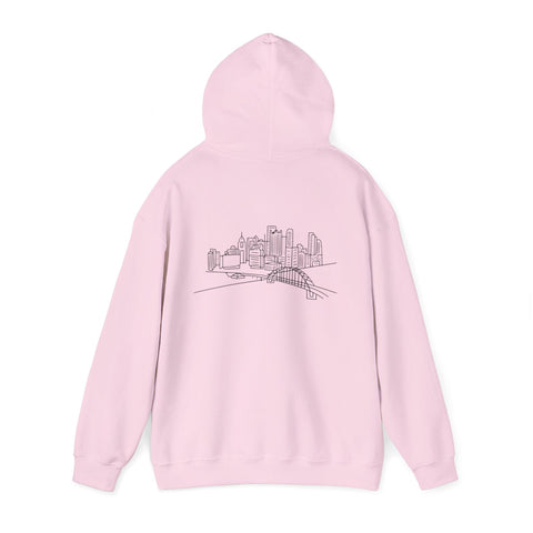 Pittsburgh Skyline Unisex Heavy Blend™ Hooded Sweatshirt Hoodie - YinzerShop
